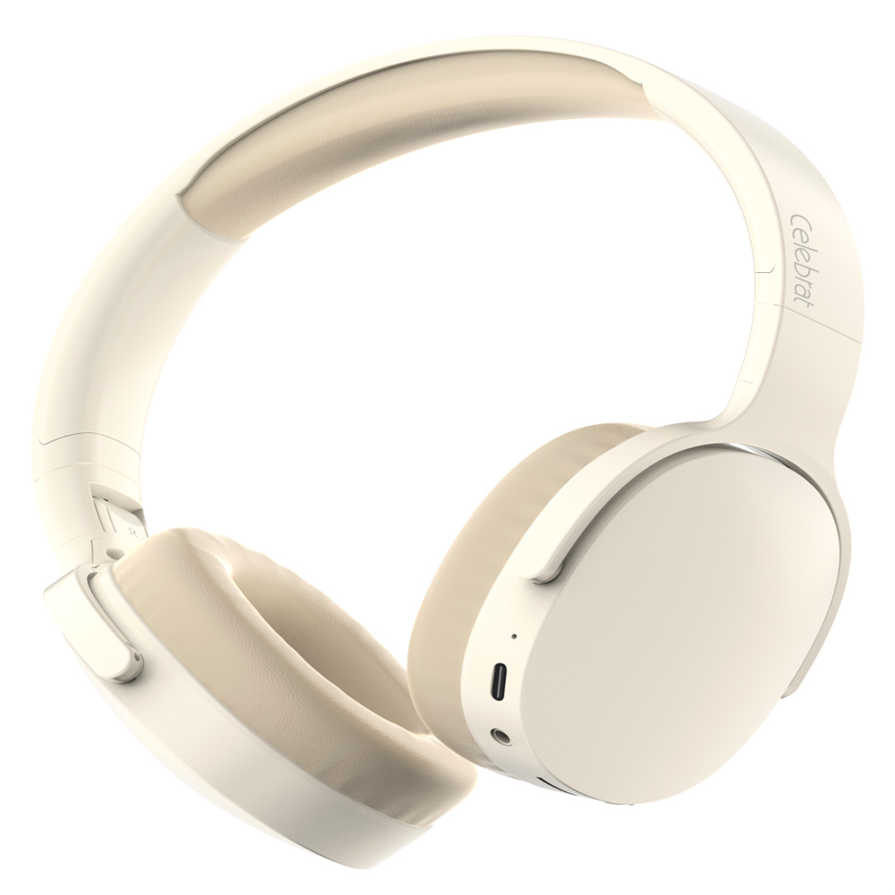 CELEBRAT headphones A45, ασύρματα & ενσύρματα, micro SD, 40mm, 250mAh, μπεζ (A45-BG) CELEBRAT headphones A45, ασύρματα & ενσύρματα, micro SD, 40mm, 250mAh, μπεζ (A45-BG)
