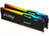  32GB Kingston Memory   FURY Beast Black RGB DDR5, 6000MT/s (KIT OF 2x16GB) (KF560C30BBAK2-32) 