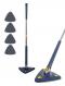 HOME USE τριγωνική σφουγγαρίστρα HUH-0257 με 4x πανιά μικροϊνών, προσαρμόσιμο ύψος, μπλε (HUH-0257) HOME USE τριγωνική σφουγγαρίστρα HUH-0257 με 4x πανιά μικροϊνών, προσαρμόσιμο ύψος, μπλε (HUH-0257)