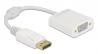DELOCK αντάπτορας DisplayPort σε VGA 61007, Full HD, passive, λευκός (61007DE) DELOCK αντάπτορας DisplayPort σε VGA 61007, Full HD, passive, λευκός (61007DE)
