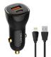 LDNIO φορτιστής αυτοκινήτου C103 με καλώδιο Lightning, USB/USB-C, 60W, μαύρος (5210131159958) LDNIO φορτιστής αυτοκινήτου C103 με καλώδιο Lightning, USB/USB-C, 60W, μαύρος (5210131159958)