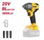 DELI κρουστικό μπουλονόκλειδο μπαταρίας DC235Z, Brushless, 20V, 480N.m, 1/2" (DC235Z) DELI κρουστικό μπουλονόκλειδο μπαταρίας DC235Z, Brushless, 20V, 480N.m, 1/2" (DC235Z)