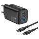MAXBALL Charger T830 GaN II 3-Ports 65W Black with cable Type-C to Type-C 100W 1.5m (Laptop / Tablet (OKT830-65W-CCA) MAXBALL Charger T830 GaN II 3-Ports 65W Black with cable Type-C to Type-C 100W 1.5m (Laptop / Tablet (OKT830-65W-CCA)