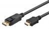 GOOBAY καλώδιο DisplayPort σε HDMI 80521, 4K/60Hz, 18 Gbps, 1m, μαύρο (80519) GOOBAY καλώδιο DisplayPort σε HDMI 80521, 4K/60Hz, 18 Gbps, 1m, μαύρο (80519)